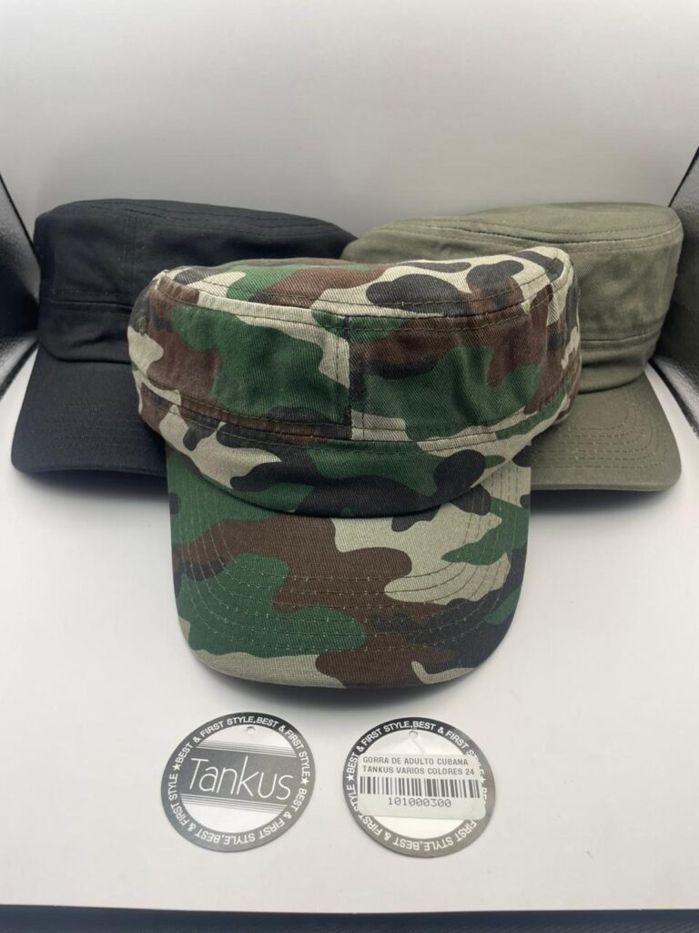 GORRA DE ADULTO CUBANA TANKUS VARIOS COLORES 24