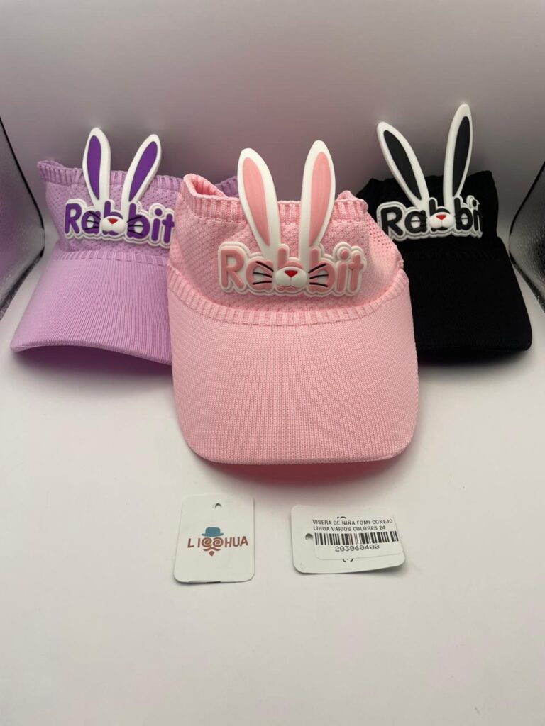VISERA DE NIÑA FOMI CONEJO LIHUA VARIOS COLORES 24