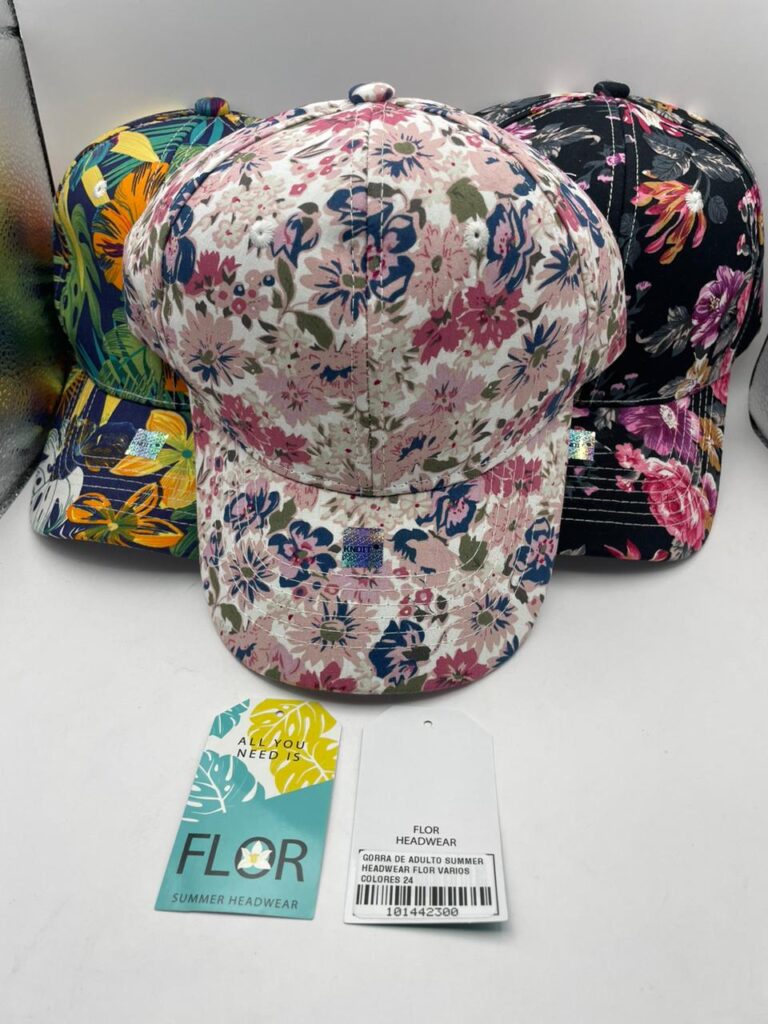 GORRA DE ADULTO SUMMER HEADWEAR FLOR VARIOS COLORES 24