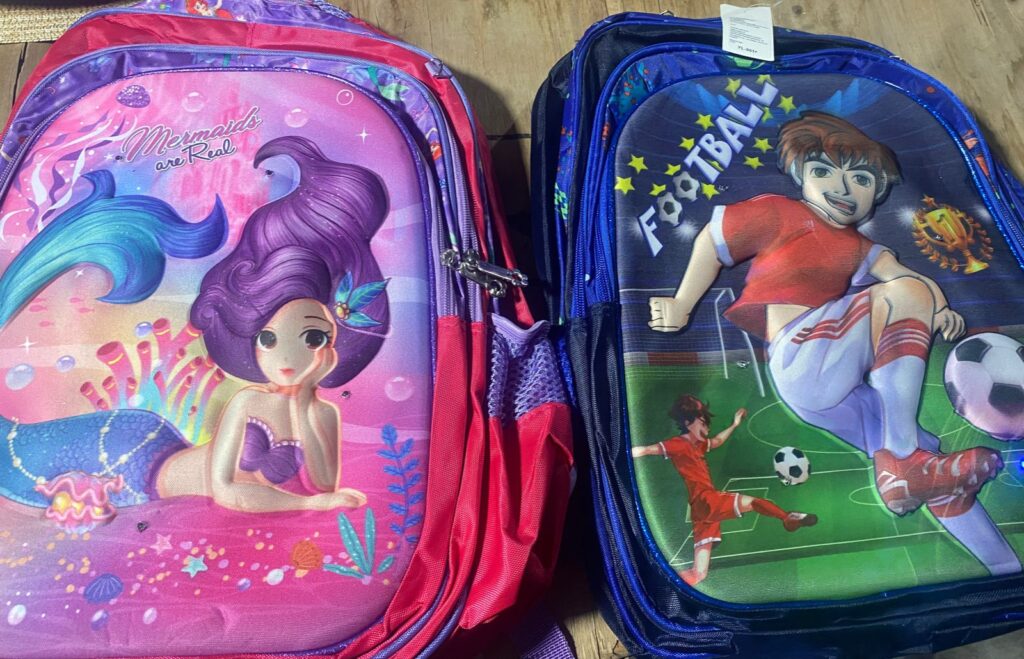 MOCHILA DE NIÑO CARICATURAS SUBLIMADA PINWIS VARIOS COLORES 24