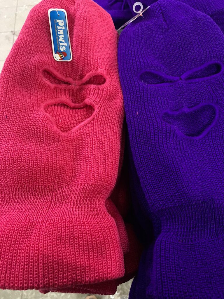 PASAMONTAÑAS DE ADULTO OJOS Y BOCA PINWIS VARIOS COLORES 24